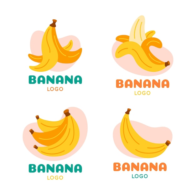 Banana logo collection template