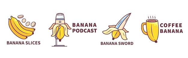 Banana logo collection