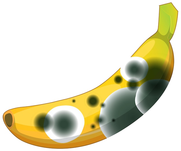 Free Vector a banana with mould