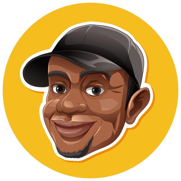 Bangkok Thailand May 12 2023 Caricature of Tiger Woods smilin