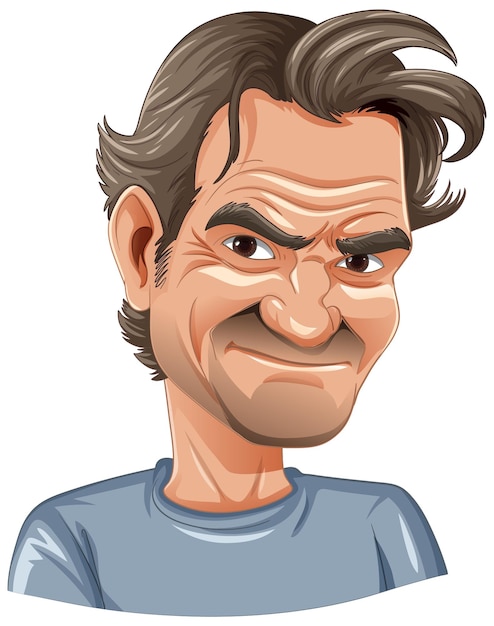 Free Vector bangkok thailand may 25 2023 caricature of roger federer