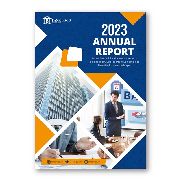 Bank and finance annual report template