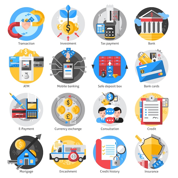 Banking Icons Set