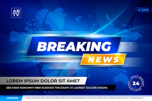 Banner breaking news template