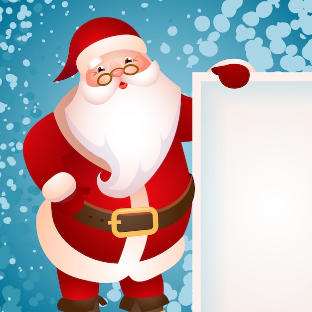 Banner design with Santa Claus