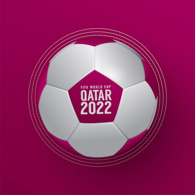 Banner on the theme of world championship in qatar 2022