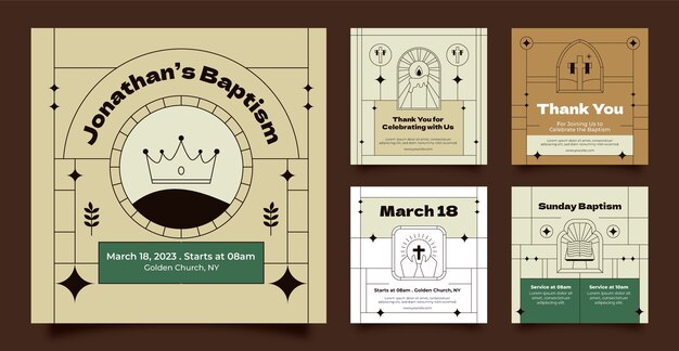 Baptism  template design