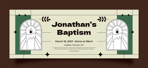 Baptism  template design