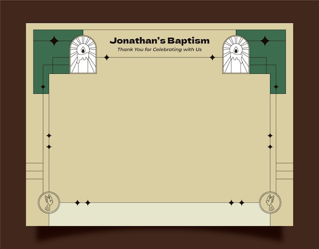 Baptism  template design