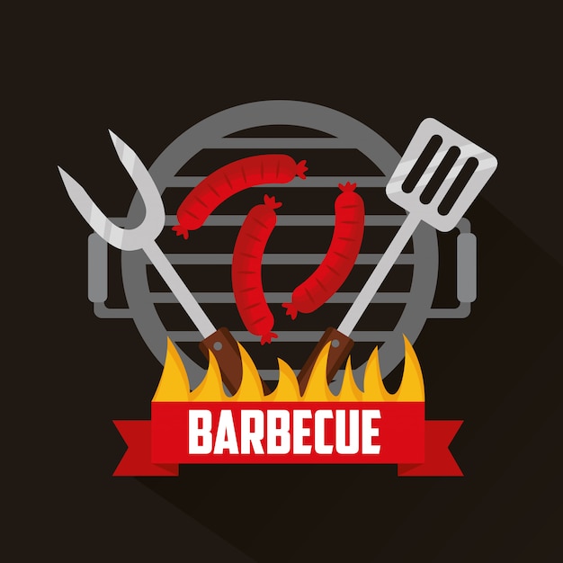 Free Vector barbecue grill 