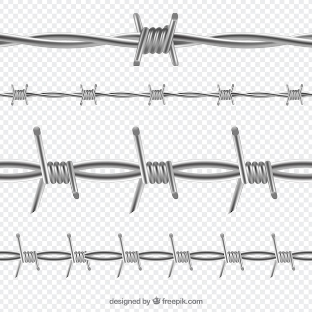 Free Vector barbed wire pack