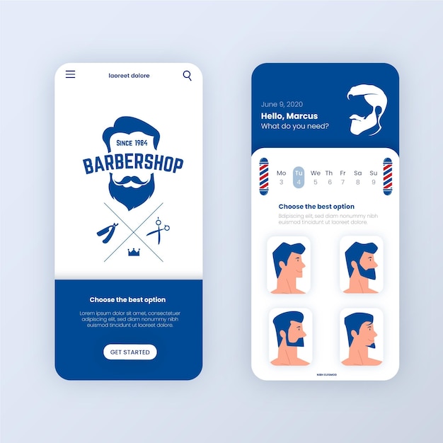 Barber shop booking app