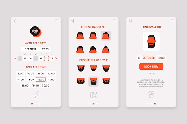 Barber shop booking app
