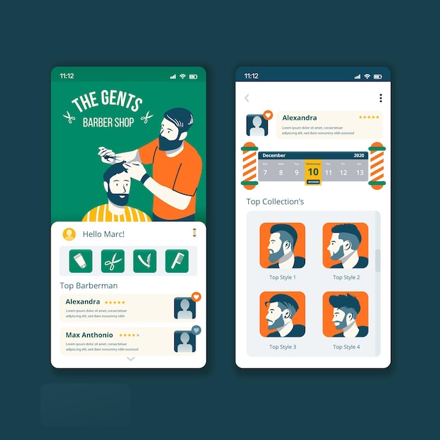 Barber shop booking application