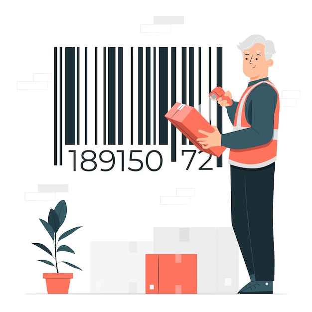 Barcode concept illustration