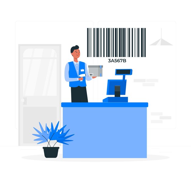 Barcode concept illustration