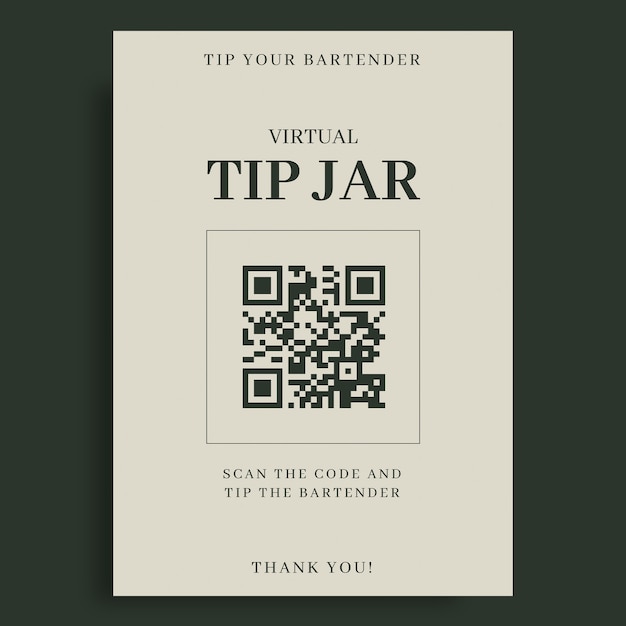 Bartender sign design template