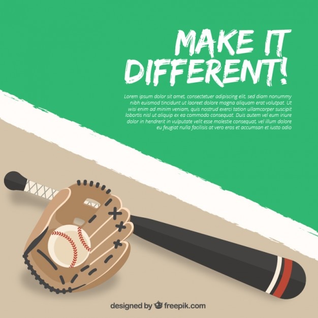 Free Vector baseball background design