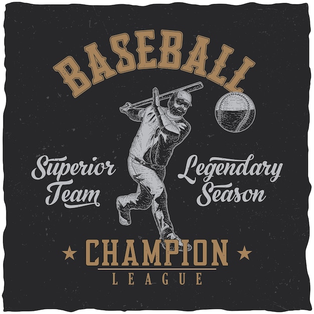 Baseball champion league poster