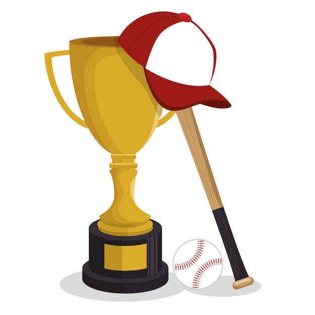 baseball club sport illustration trophy