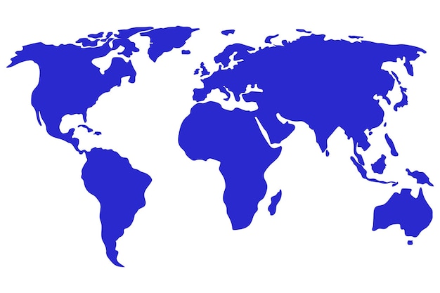 Basic Earth Map Continents