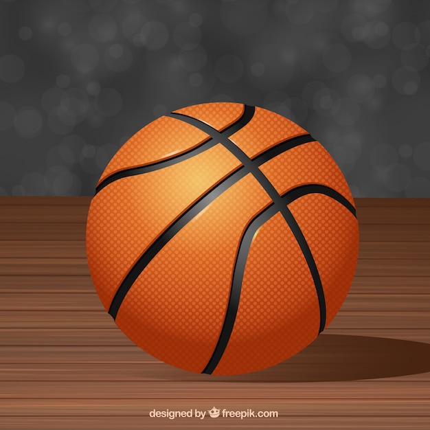 Basketball background in realistic style