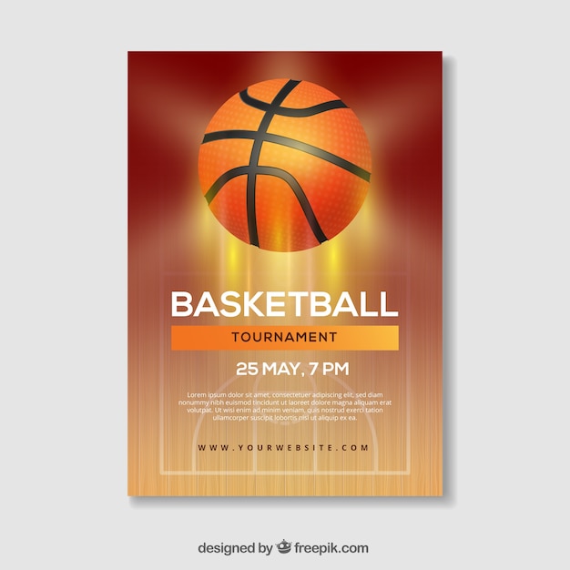 Free vector basketball basketball booklet light