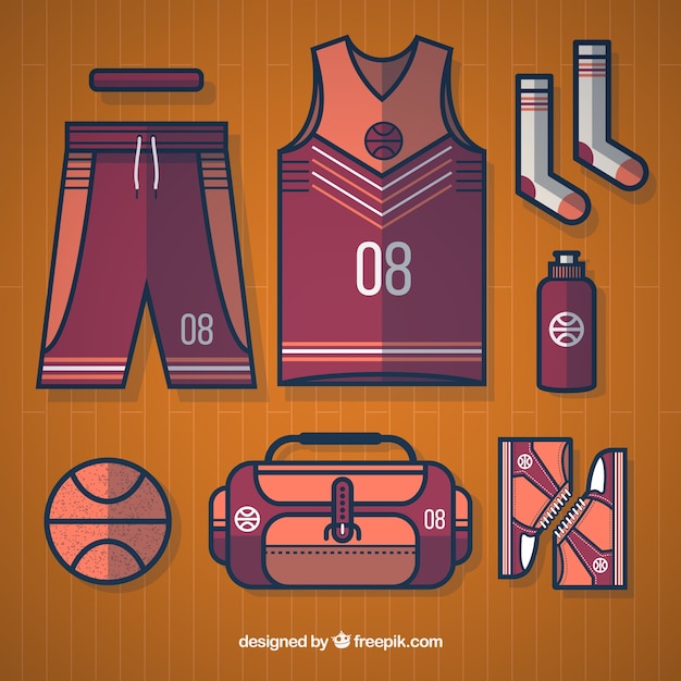 Free vector basketball equipment