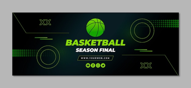 Basketball facebook cover template