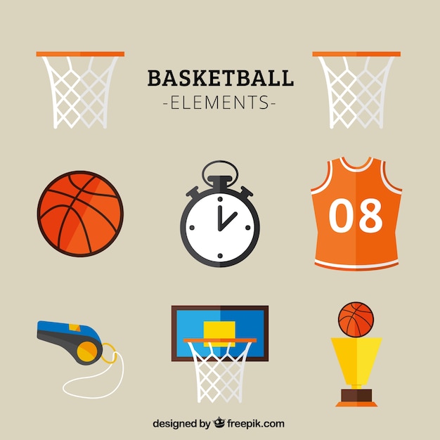 Free vector basketball icons