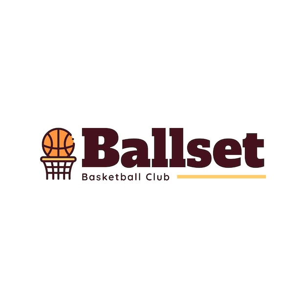 Basketball logo template