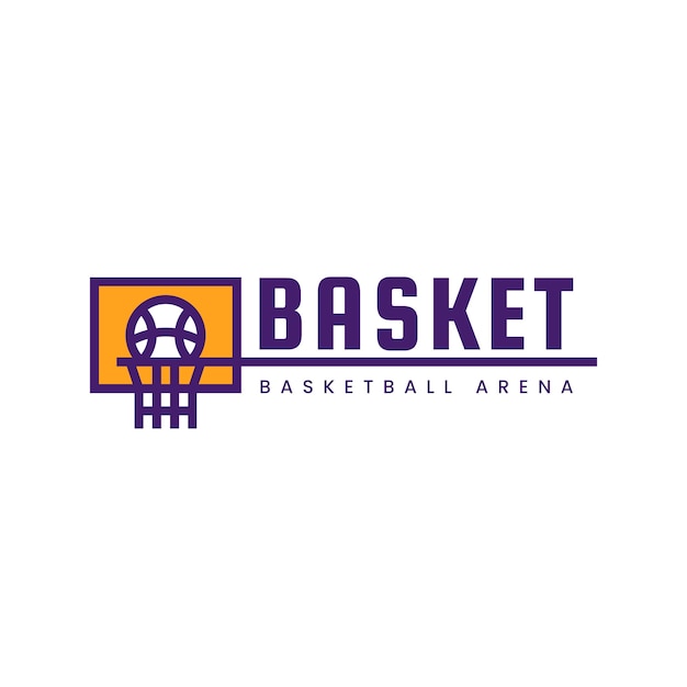 Free Vector basketball logo template