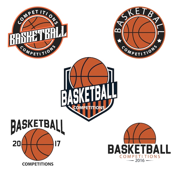 Free Vector basketball logo templates