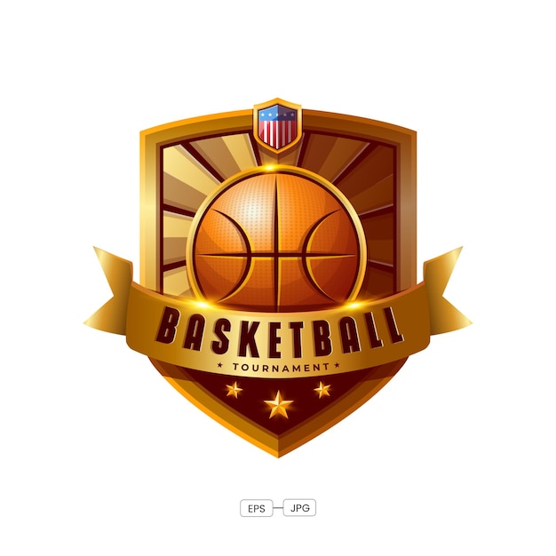 Free Vector basketball tournament vector logo design