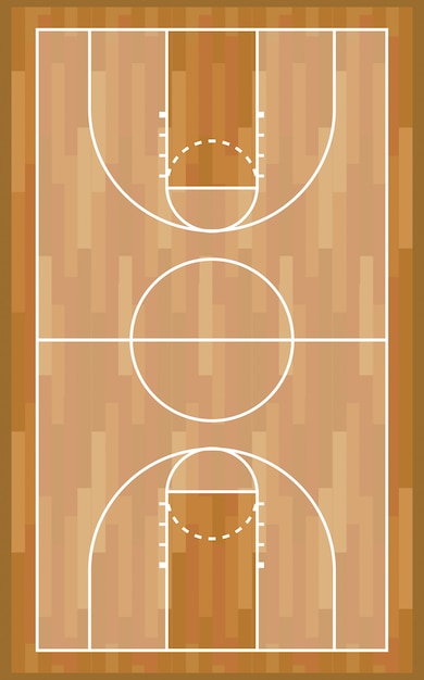 Basketball wooden court sport game