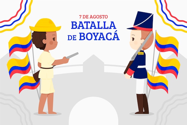 Free Vector batalla de boyaca illustration