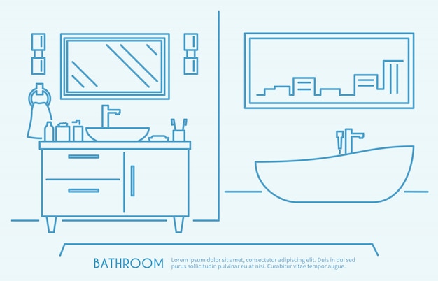 Bathroom Furniture Outline