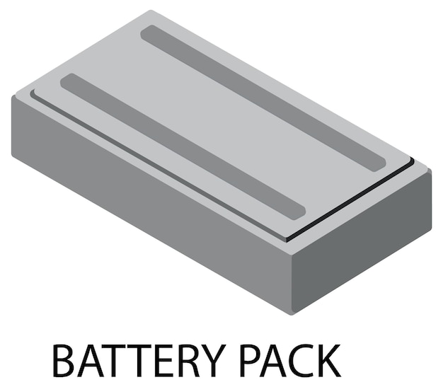 Free Vector battery pack icon set