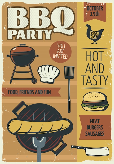 BBQ Party Poster