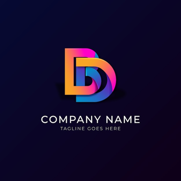 Free vector bd logo design template