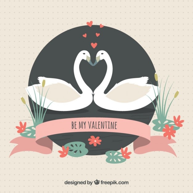 Free vector be my valentine illustration