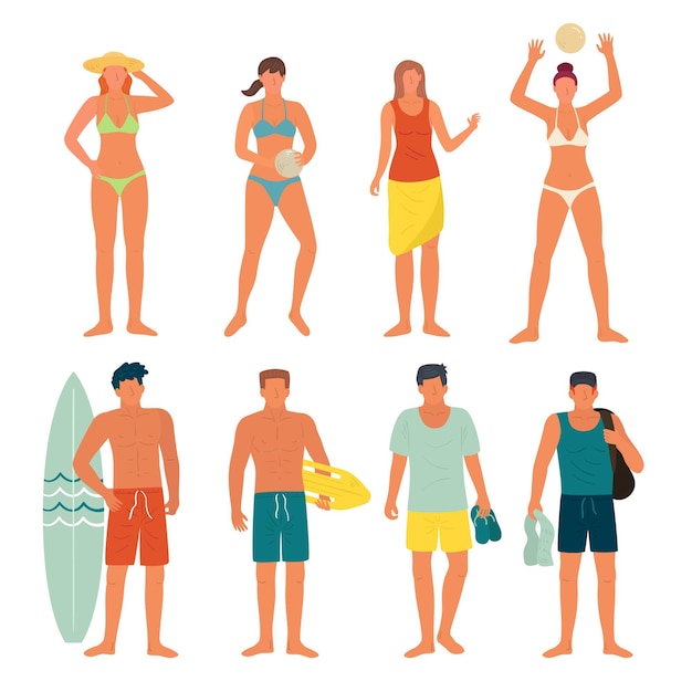 Beach people set