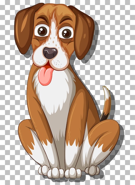 Free vector beagle dog cartoon character