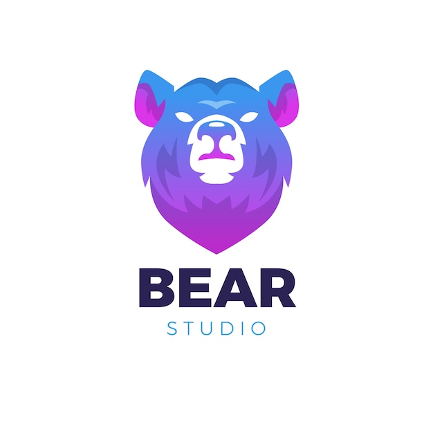 Bear logo design template