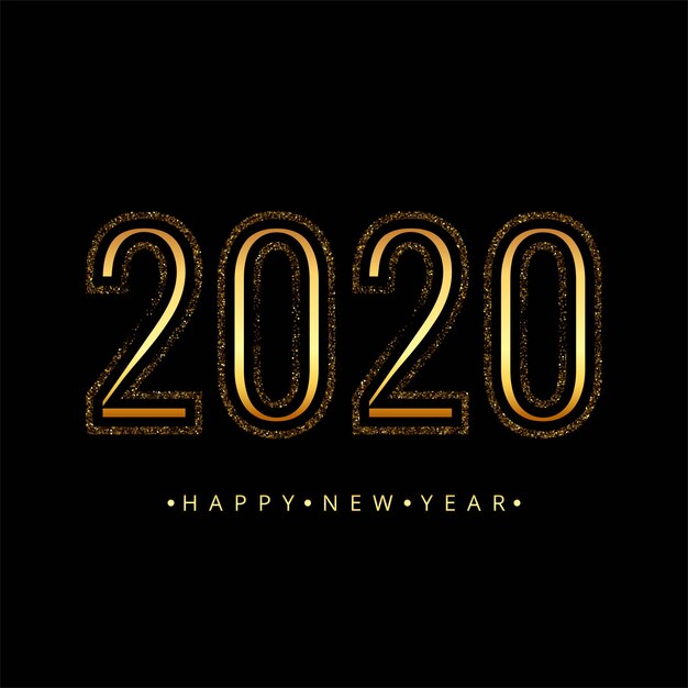 Beautiful 2020 new year celebration card 