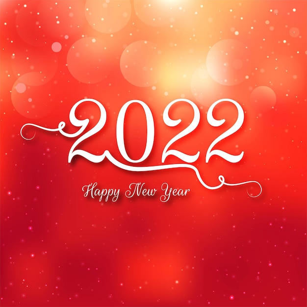 Beautiful 2022 new year card celebration background