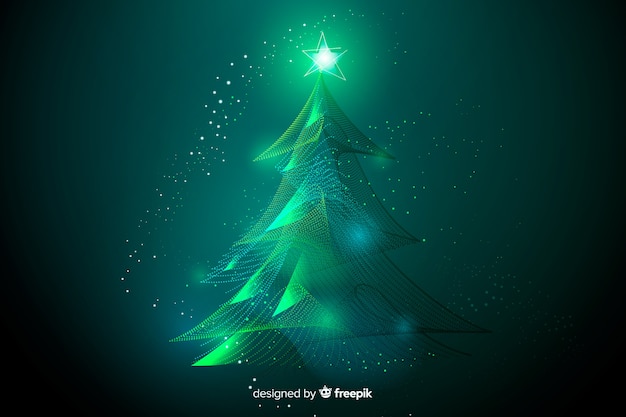 Beautiful abstract christmas tree