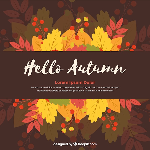 Beautiful autumn background