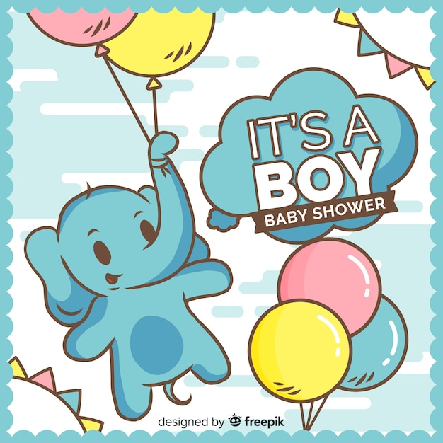 Beautiful baby shower background