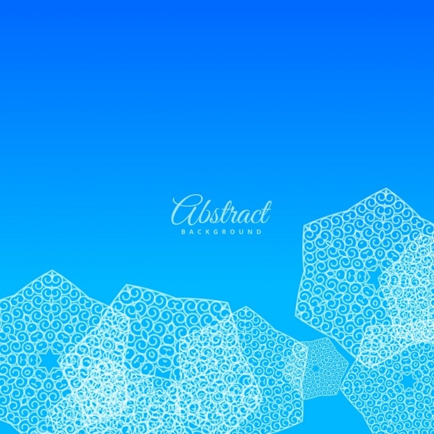 Beautiful blue  background with abstract shapes